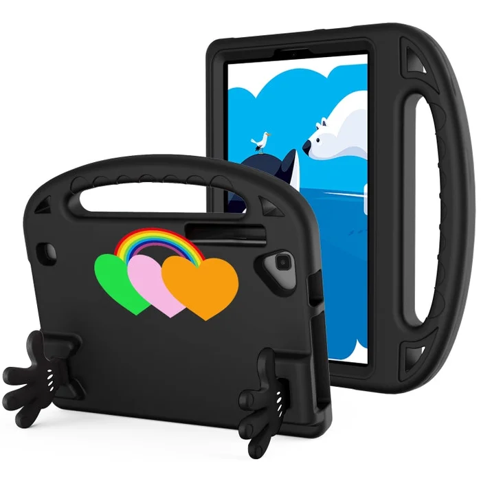 For Walmart Onn 8 inch Love Small Palm Holder EVA Tablet Case(Black)