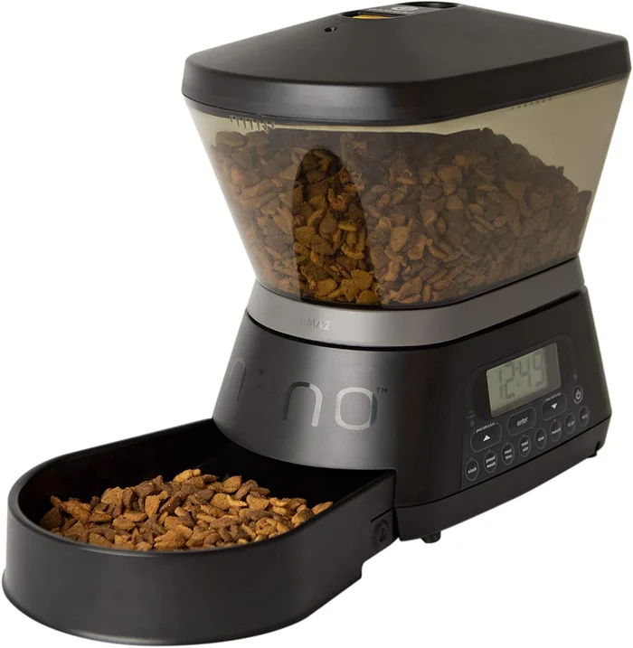 Gamma2 Nano Automated Dog & Cat Feeder, Black