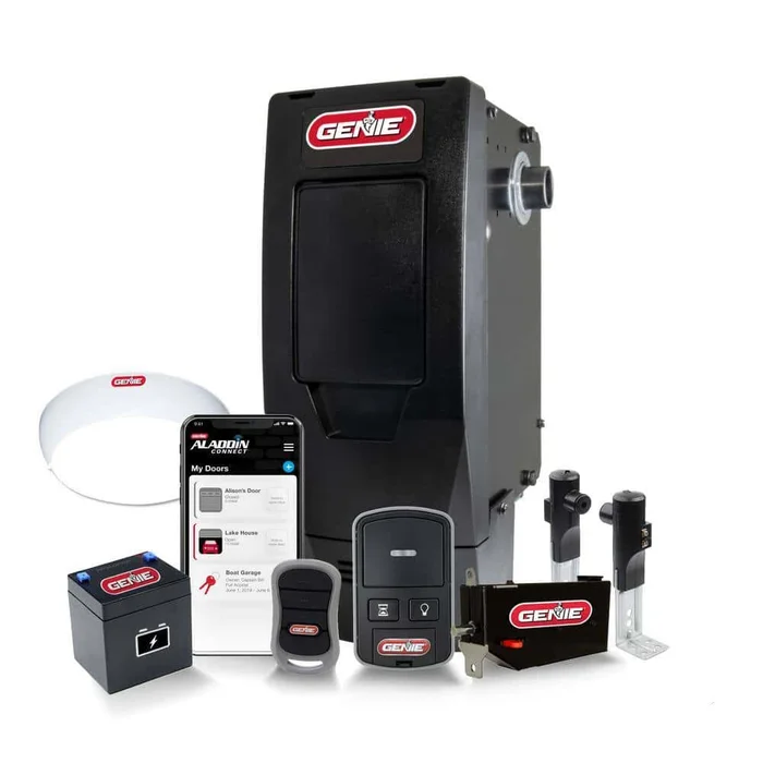 Genie 6172H-B Signature Series Ultra-Quiet Wall Mount Smart Garage Door Opener with Battery Backup, Wi-Fi, Wireless Wall Console