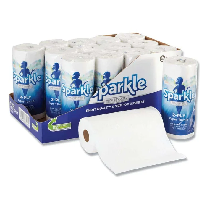 Georgia-Pacific GPC2717714 Sparkle Ps 8.8 in. x 11 in. White Premium Perforated Kitchen Paper Towel Roll