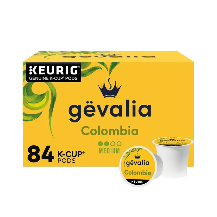 Gevalia Colombia K-Cup Coffee Pods, for a Keto and Low Carb Lifestyle (84 ct Box)