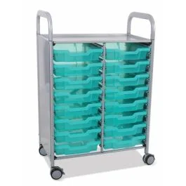 Gratnells Callero Shield Double Trolley 16 Shallow [80500]