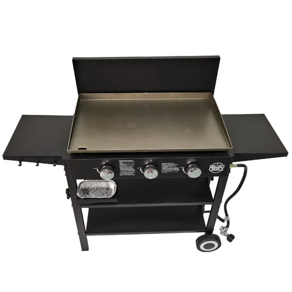 Grillers Choice 3 – Burner Flat Top Liquid Propane 36000 BTU Gas Grill