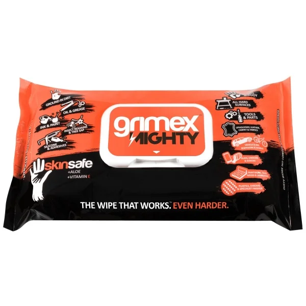 Grimex Disposable Mighty Wipes – 40 x 25cm – Pack of 40
