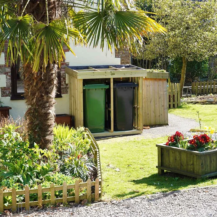 Grow Top Double Wheelie Bin Store – NEW!