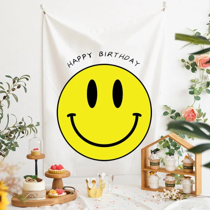 GT282 Birthday Background Cloth Party Scene Arranges Children Photos, Size: 150x200cm Velvet Cloth(1)