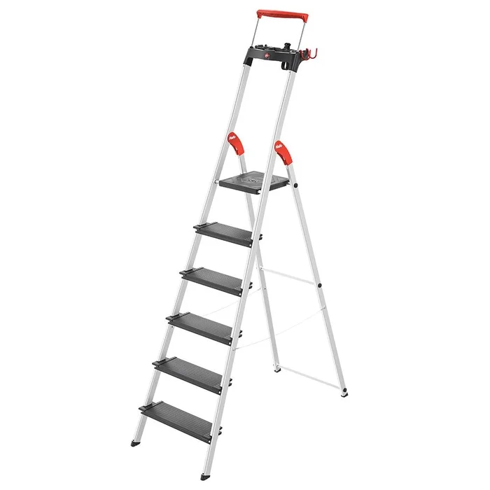 Hailo L100 pro Aluminum 6.89-ft Type 2- 225-lb Capacity Platform Step Ladder
