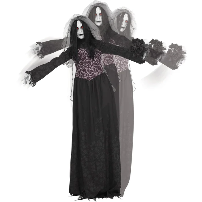 Haunted Hill Farm 5.92-ft Freestanding Moaning Lighted Corpse Bride Animatronic