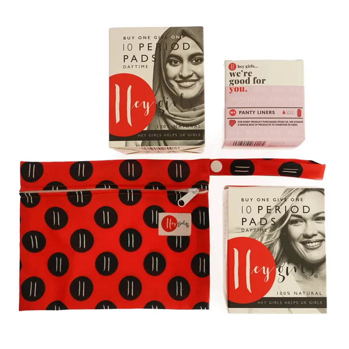 Hey Girls First Period Kit – Pads & Pantyliners