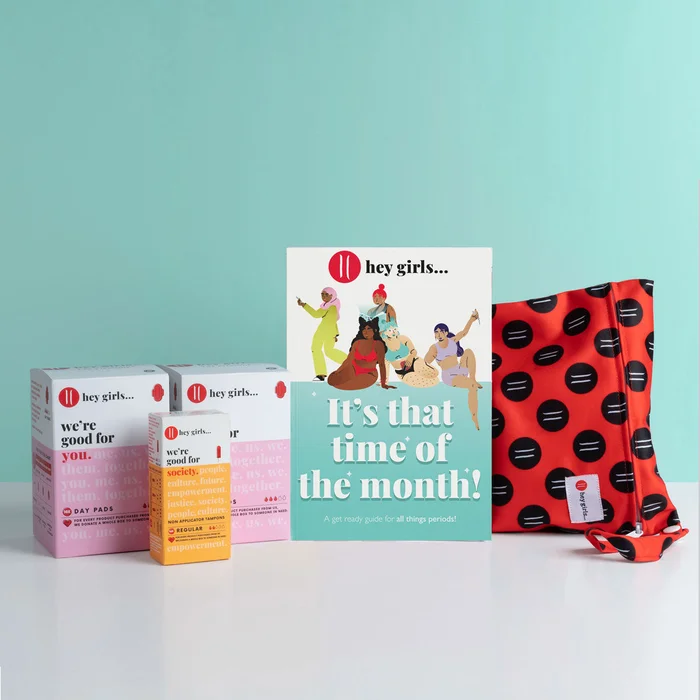 Hey Girls First Period Kit – Pads & Tampons