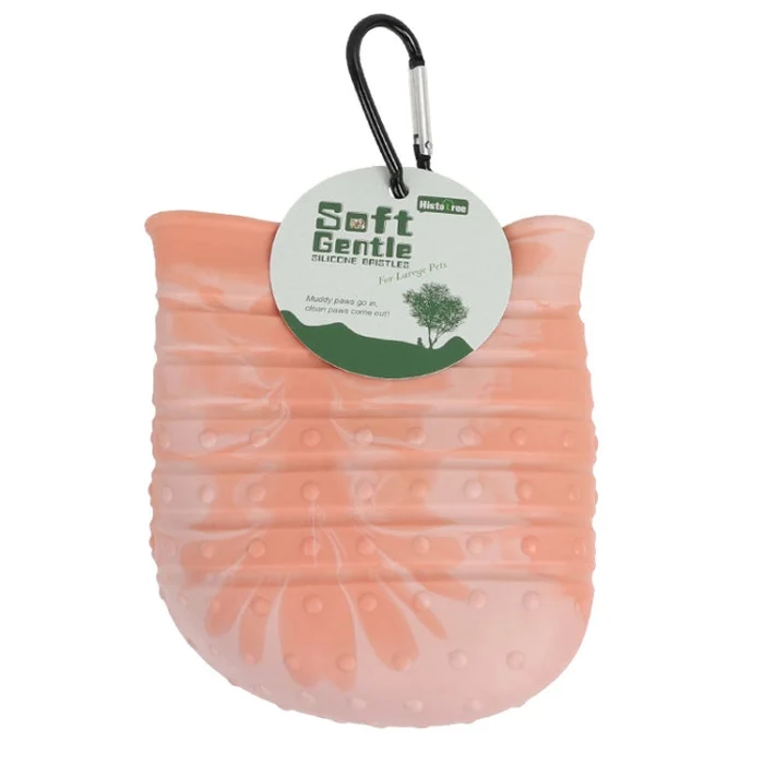 Histotree Pet Foot Washing Cup Multifunctional Dog Paw Cleaning Brush, Color: Large (Pink)