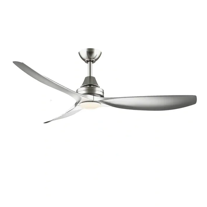 Home Decorators Collection 52-inch Integrated LED Indoor/Outdoor Brushed Nickel Ceiling Fan
