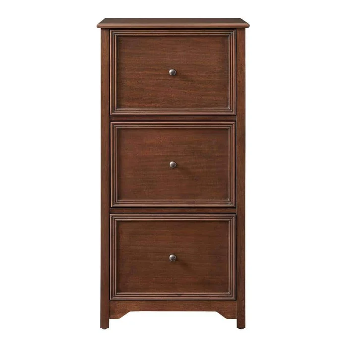 Home Decorators Collection Bradstone 3 Drawer Walnut Brown Wood File Cabinet – Walnut