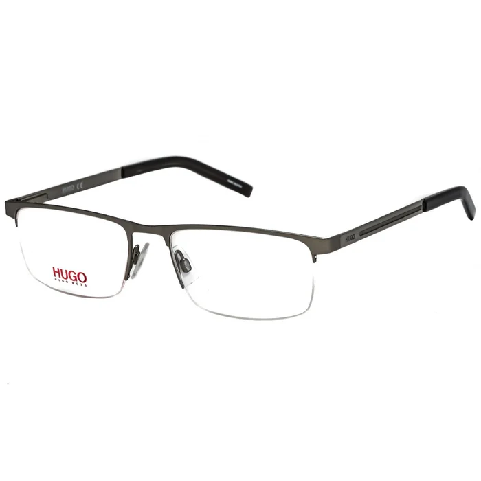 Hugo Men’s Eyeglasses – Clear Lens Stainless Steel Full Rim Frame | HG 1117 0R80 00