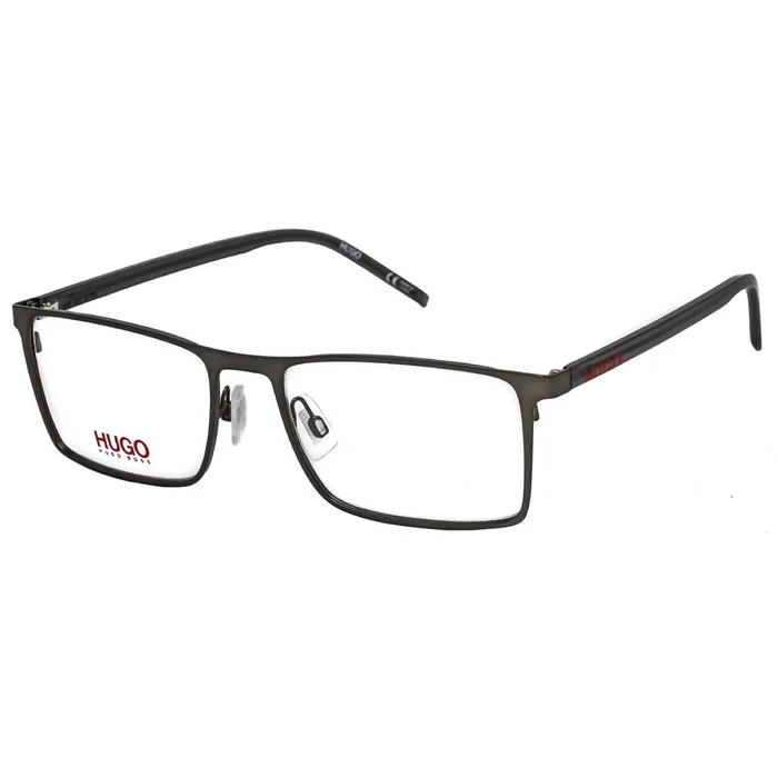 Hugo Men’s Eyeglasses – Matte Ruthenium Stainless Steel 56 mm Frame | HG 1056 0R80 00