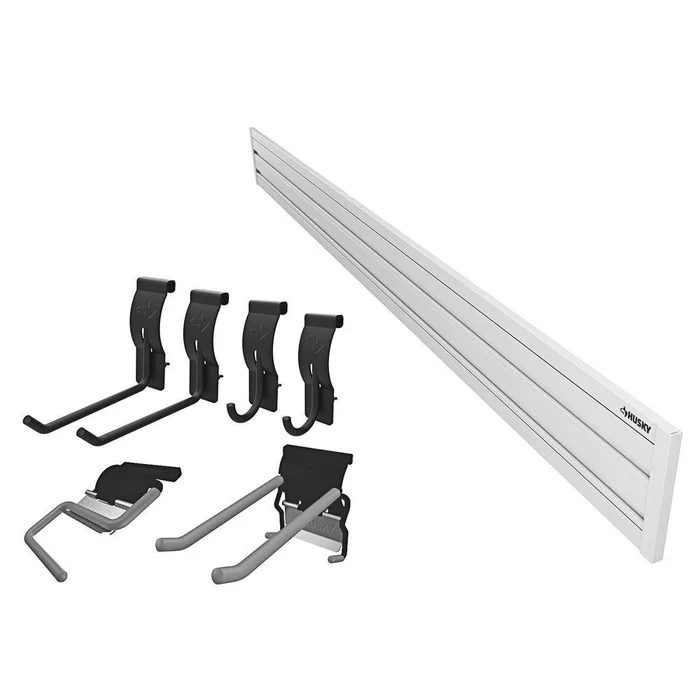 Husky 80235HWSK Garage Slat Wall Starter Kit (8-Piece)