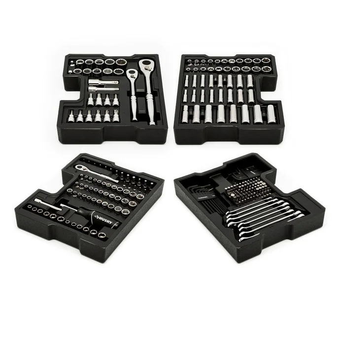 Husky Mechanics Tool Set with Build-Out Storage Trays (270-Piece)