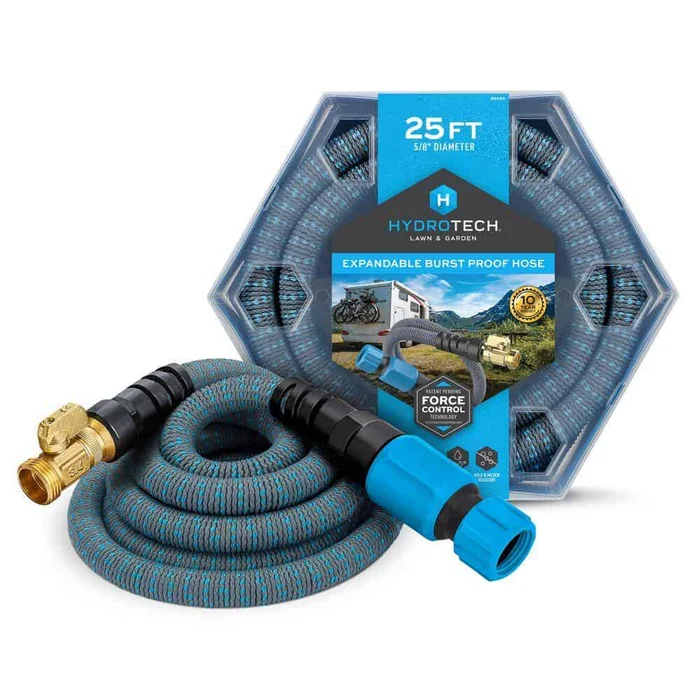 Hydrotech 8988C4 5/8 in. Dia x 25 ft. Burst Proof Expandable Garden Water Hose
