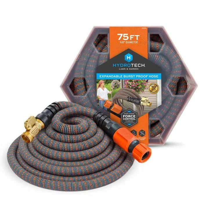 Hydrotech 8990C3 5/8 in. Dia x 75 ft. Burst Proof Expandable Garden Water Hose