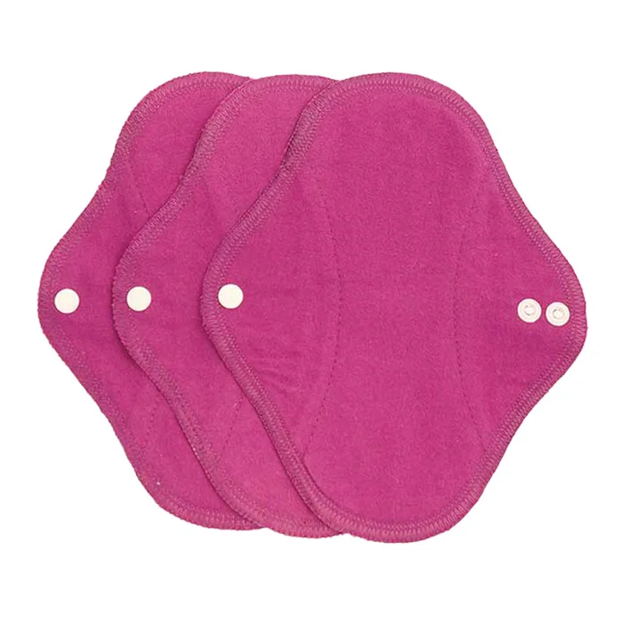 Imse Cotton Flannel Panty Liners 3 Pack – Sangria Solid