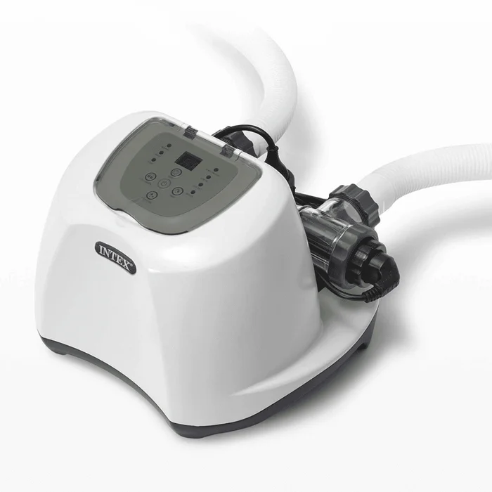 INTEX 26669EG Saltwater Chlorine System, for Above Ground Pools, Maintains Water Clarity, 110 to 120 Voltage,15000 Gallons pool