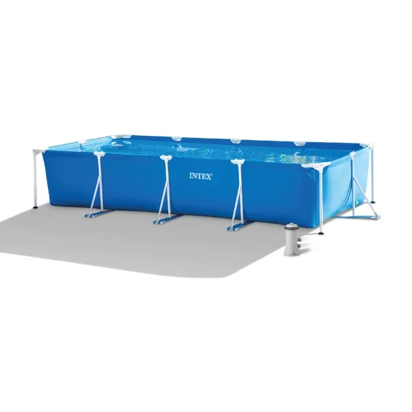 Intex 28279EH 14.9-Feet x 7.2-Feet x 33-Inches Metal frame Rectangle Above-Ground Pool with Filter Pump