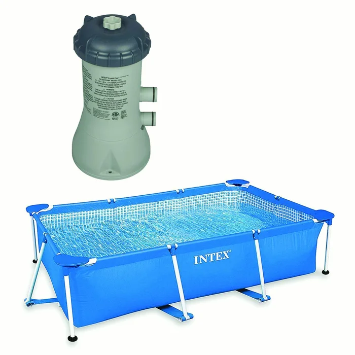 Intex 8.5′ x 5.3′ x 26″ Frame Above Ground Swimming Pool & 1000 GPH Pool Pump