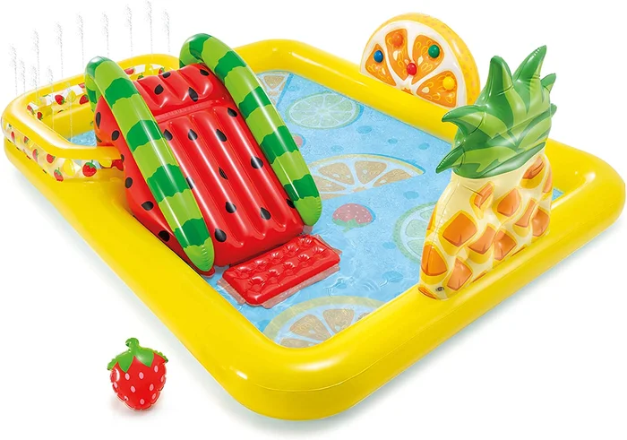 Intex Fun ‘n Fruity Inflatable Play Center, for Ages 2+, Multicolor
