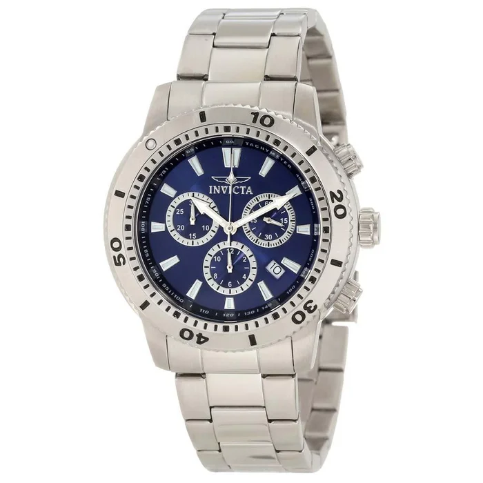Invicta 10362 Men’s Specialty Blue Dial Stainless Steel Chronograph Swiss Watch
