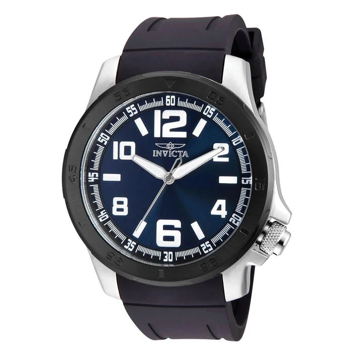 Invicta 30703 Men’s Specialty Silver Tone Case Blue Dial Watch