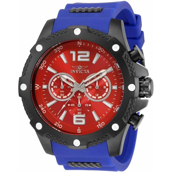 Invicta Men’s Japanese Quartz Watch – I-Force Chronograph Red Dial Strap | 34020