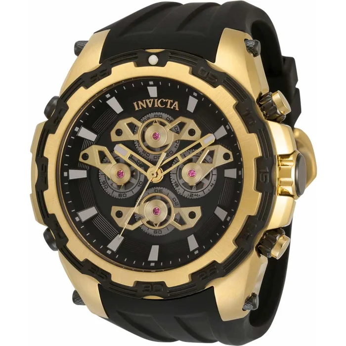 Invicta Men’s Japanese Quartz Watch – Specialty Chrono Black Rubber Strap | 34213