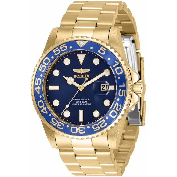 Invicta Men’s Quartz Watch – Pro Diver Blue Dial Stainless Steel Bracelet | 33256