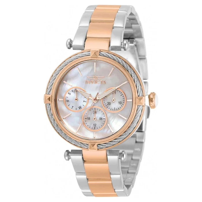 Invicta Women’s Quartz Watch – Bolt Two Tone Silver and Rose Gold Bracelet | 30648