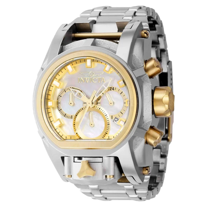 Invicta Women’s Quartz Watch – Bolt Zeus Magnum MOP Dial Silver Tone Bracelet | 40591