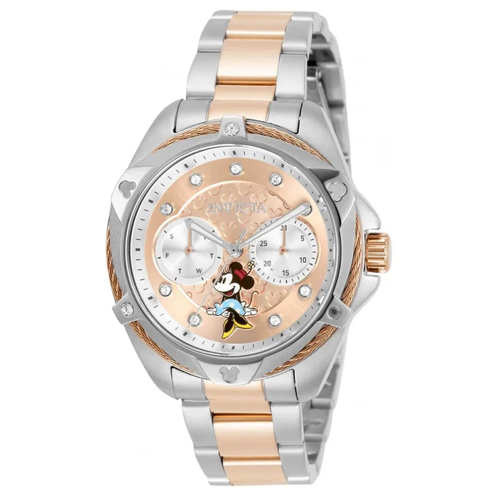 Invicta Women’s Quartz Watch – Disney Minnie Mouse Stainless Steel Bracelet | 32437
