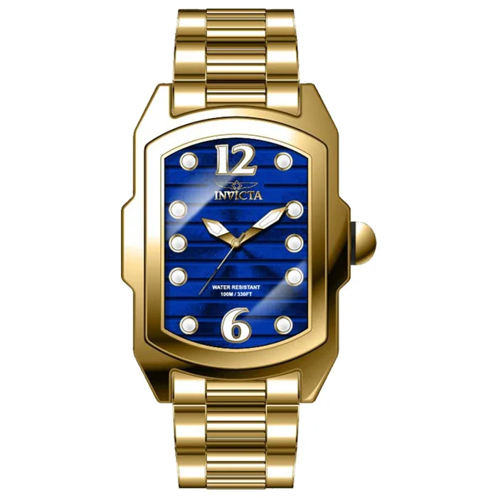 Invicta Women’s Quartz Watch – Lupah Blue Dial Yellow Gold Case Bracelet | 39797