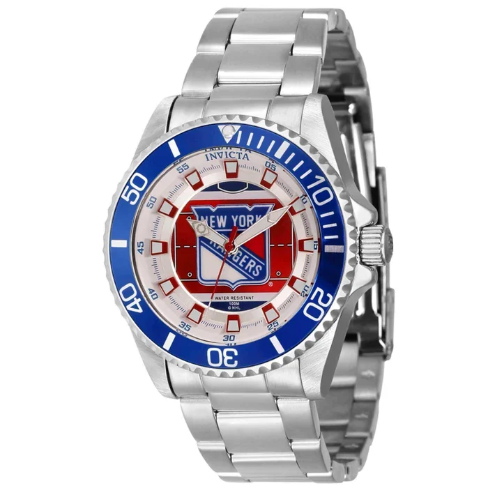 Invicta Women’s Quartz Watch – NHL New York Rangers Silver Stainless Bracelet | 42211