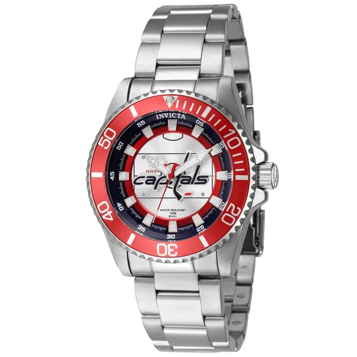 Invicta Women’s Quartz Watch – NHL Washington Capitals Silver Steel Bracelet | 42226