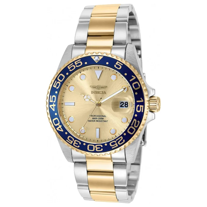 Invicta Women’s Quartz Watch – Pro Diver Gold Tone Dial Two Tone Bracelet | 36537