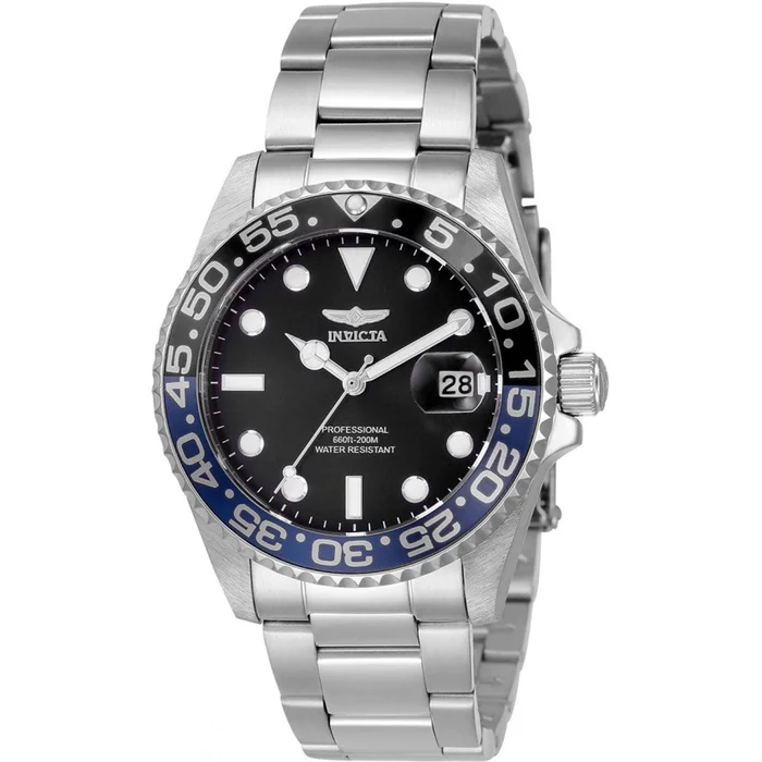 Invicta Women’s Quartz Watch – Pro Diver Rotating Bezel Black Dial Bracelet | 33258