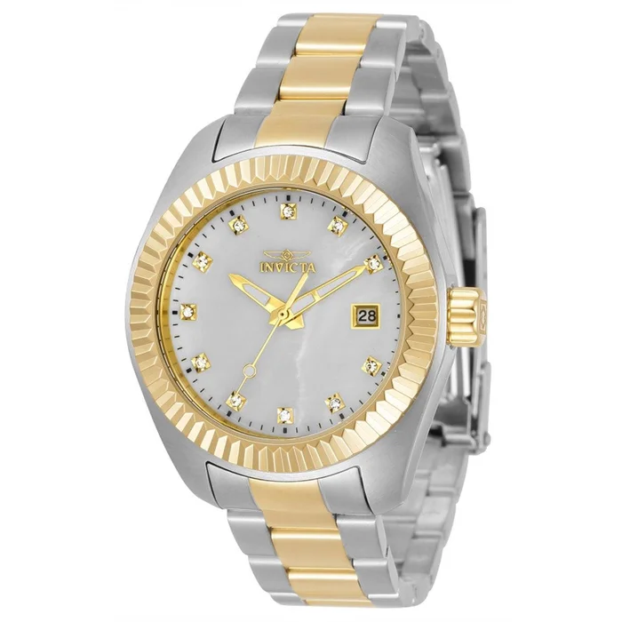 Invicta Women’s Quartz Watch – Specialty White Dial Two Tone Bracelet | 34444