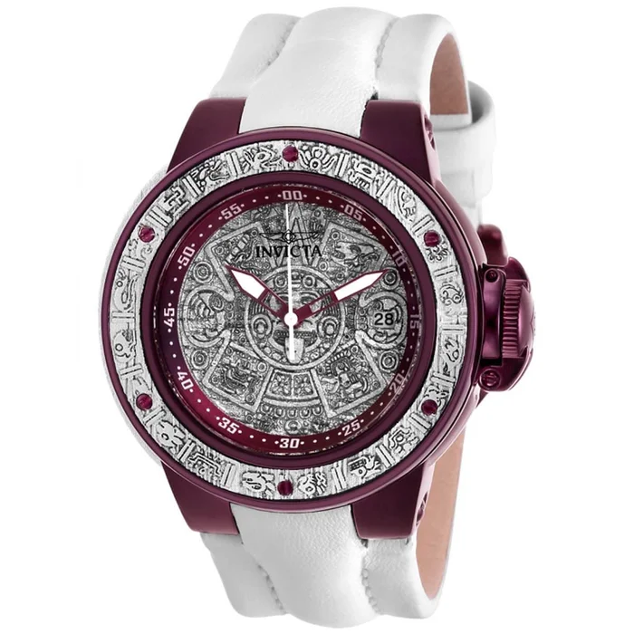 Invicta Women’s Quartz Watch – Subaqua Silver Wood and Purple Dial Strap | 28544