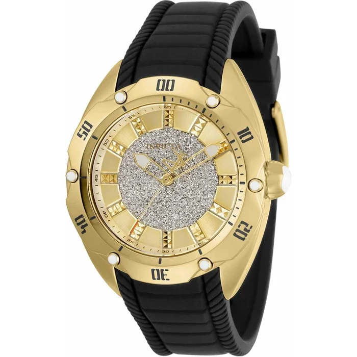 Invicta Women’s Quartz Watch – Venom Gold and Silver Dial Silicone Strap | 28430