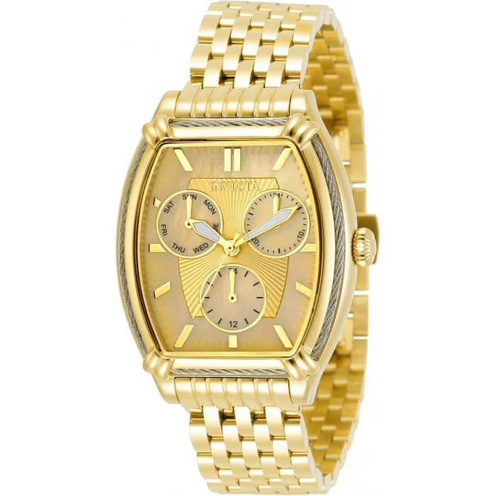 Invicta Women’s Quartz Watch – Wildflower MOP Dial Yellow Gold Bracelet | 30864