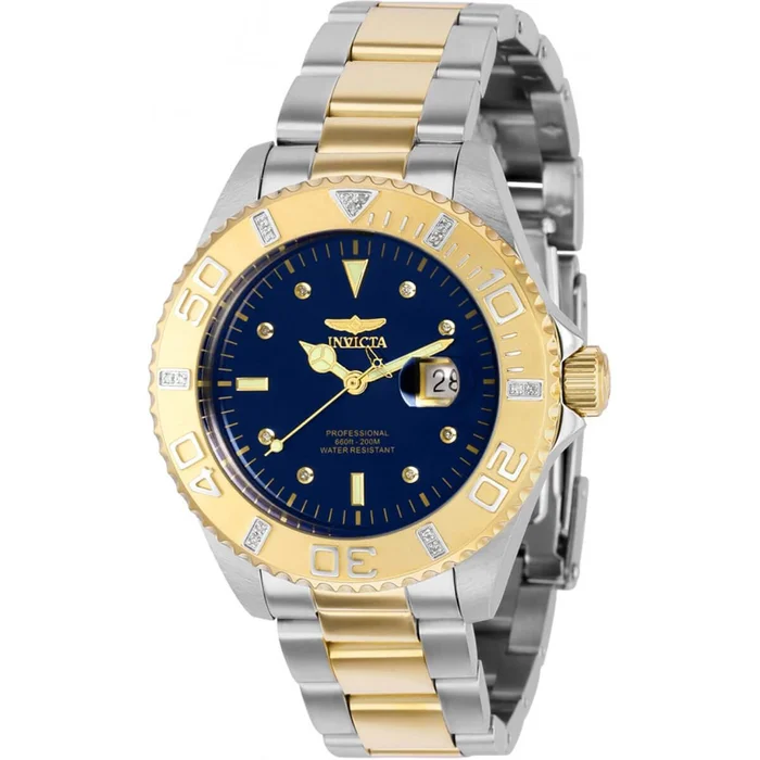 Invicta Women’s Swiss Quartz Watch – Pro Diver Blue Dial Two Tone Bracelet | 37020