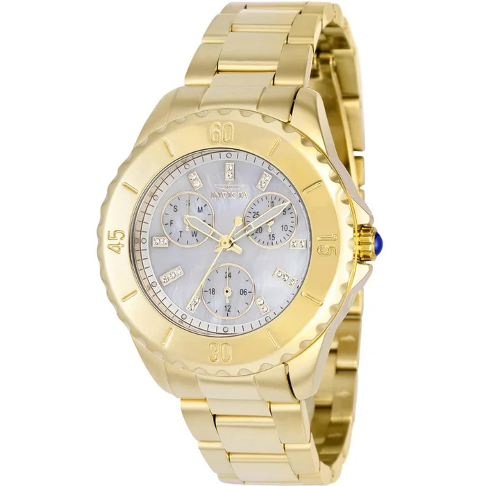 Invicta Women’s Watch – Angel Quartz White Mother of Pearl Dial SS Bracelet | 37799
