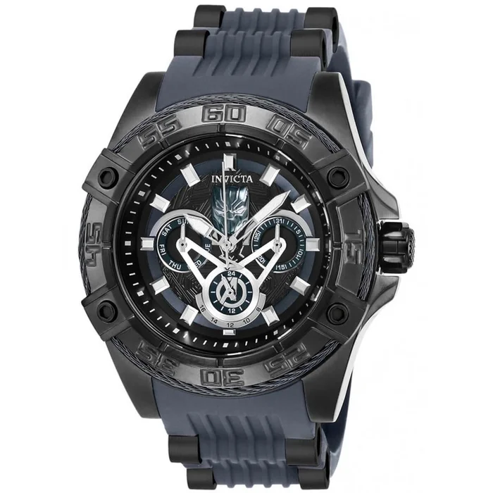 Invicta Women’s Watch – Marvel Rotating Bezel Two Tone Black and Blue Strap | 27029