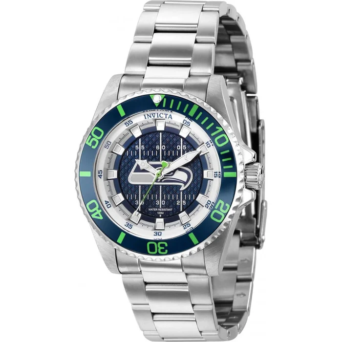 Invicta Women’s Watch – NFL Seattle Seahawks Blue and White Dial SS Bracelet | 36926