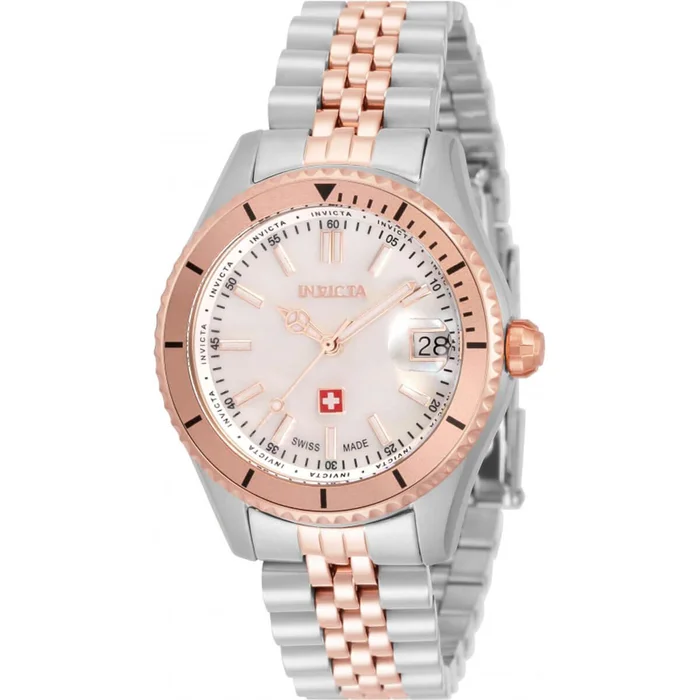 Invicta Women’s Watch – Pro Diver Mother Of Pearl Stainless Steel Bracelet | 33452